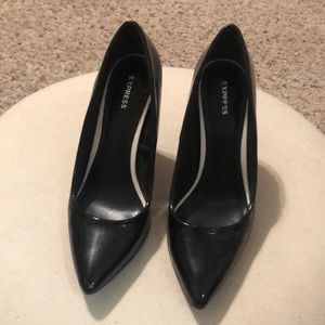 Express Black Heels